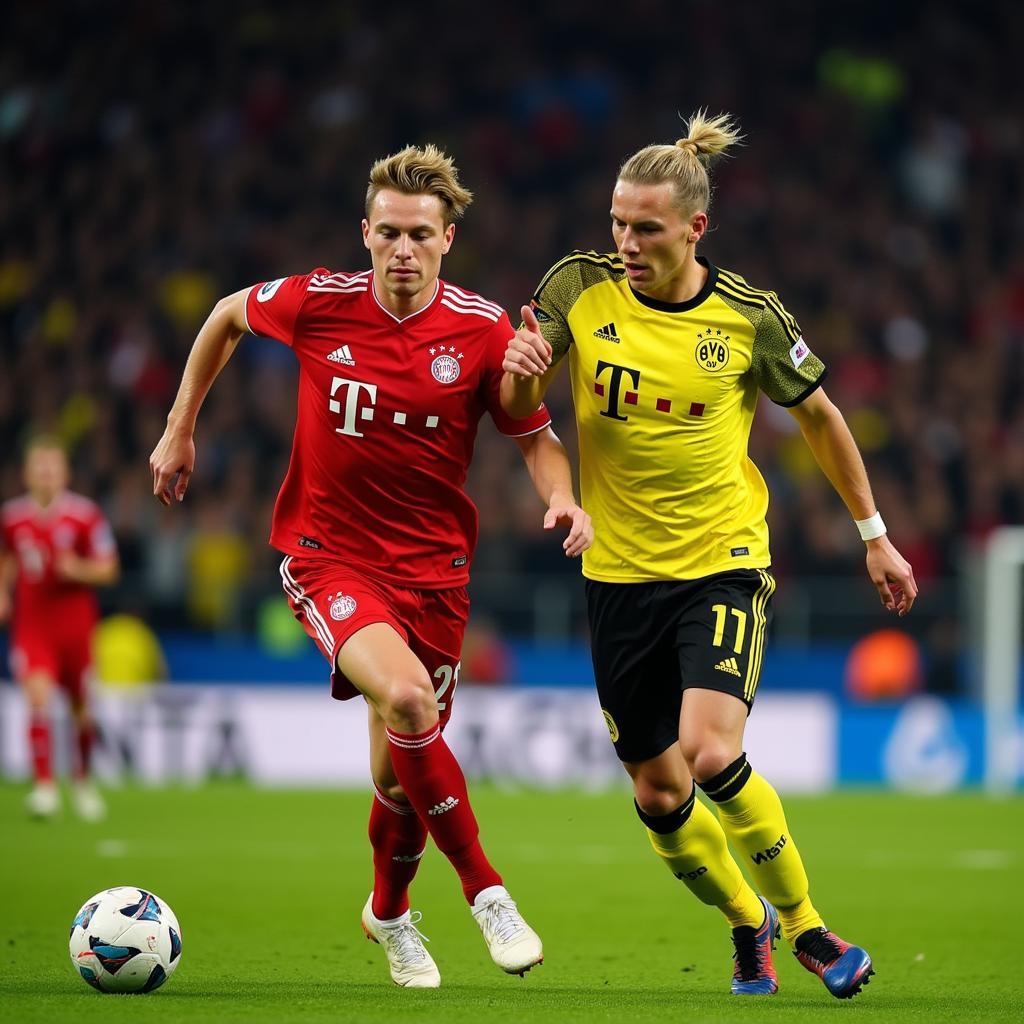 Haaland vs Kimmich Bayern Dortmund