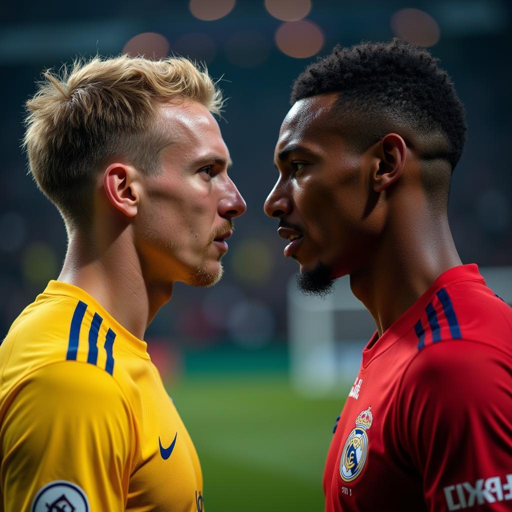 haaland and mbappe face off