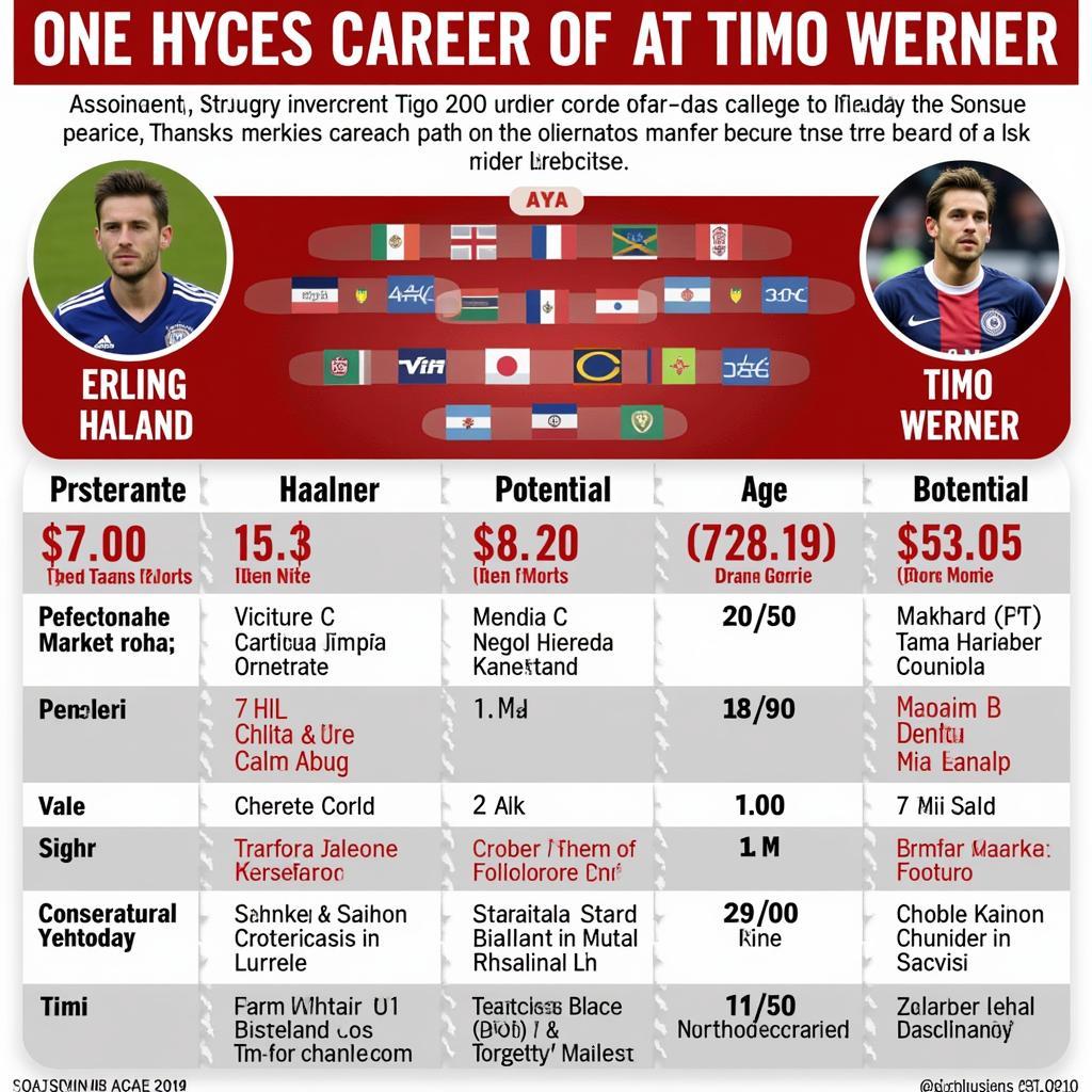 Haaland and Werner Future Projections Graphic