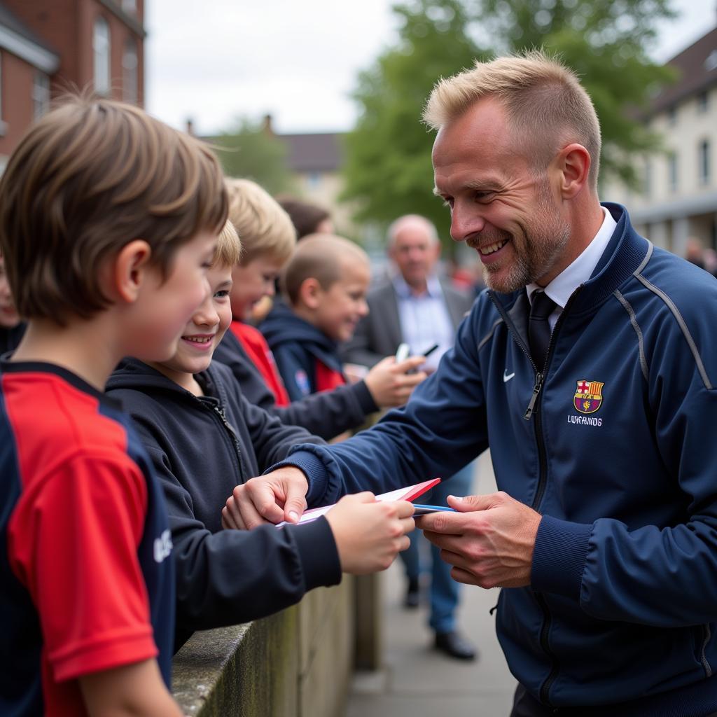 Haaland Interacting with Fans