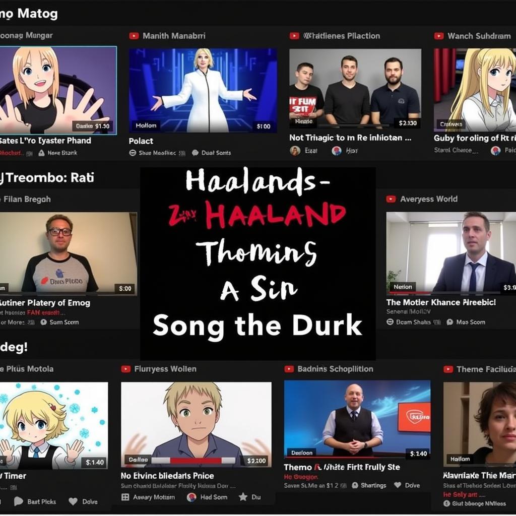 Haaland YouTube Fan Songs Compilation