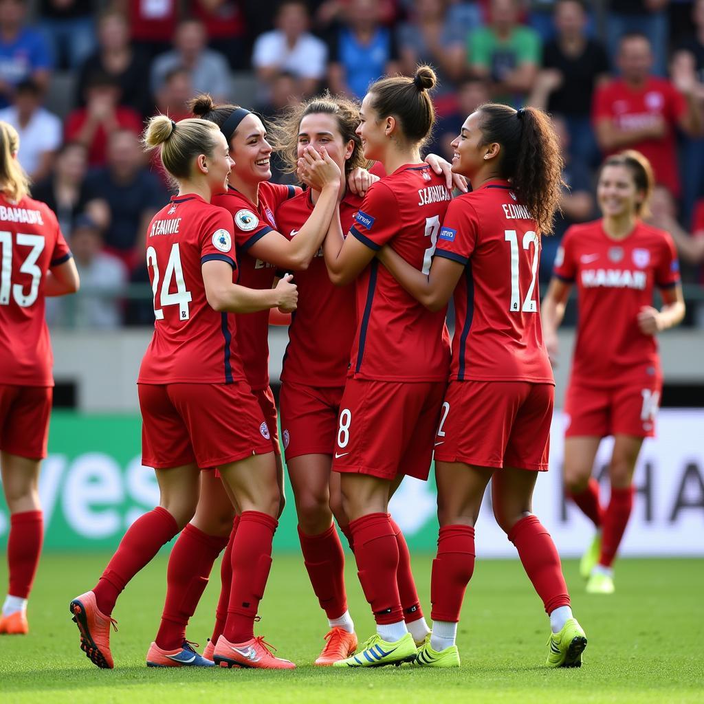 HAGL Players Celebrating a Goal