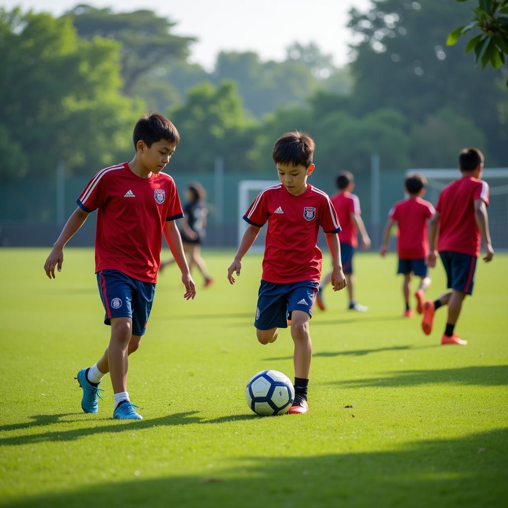 HAGL academy players training