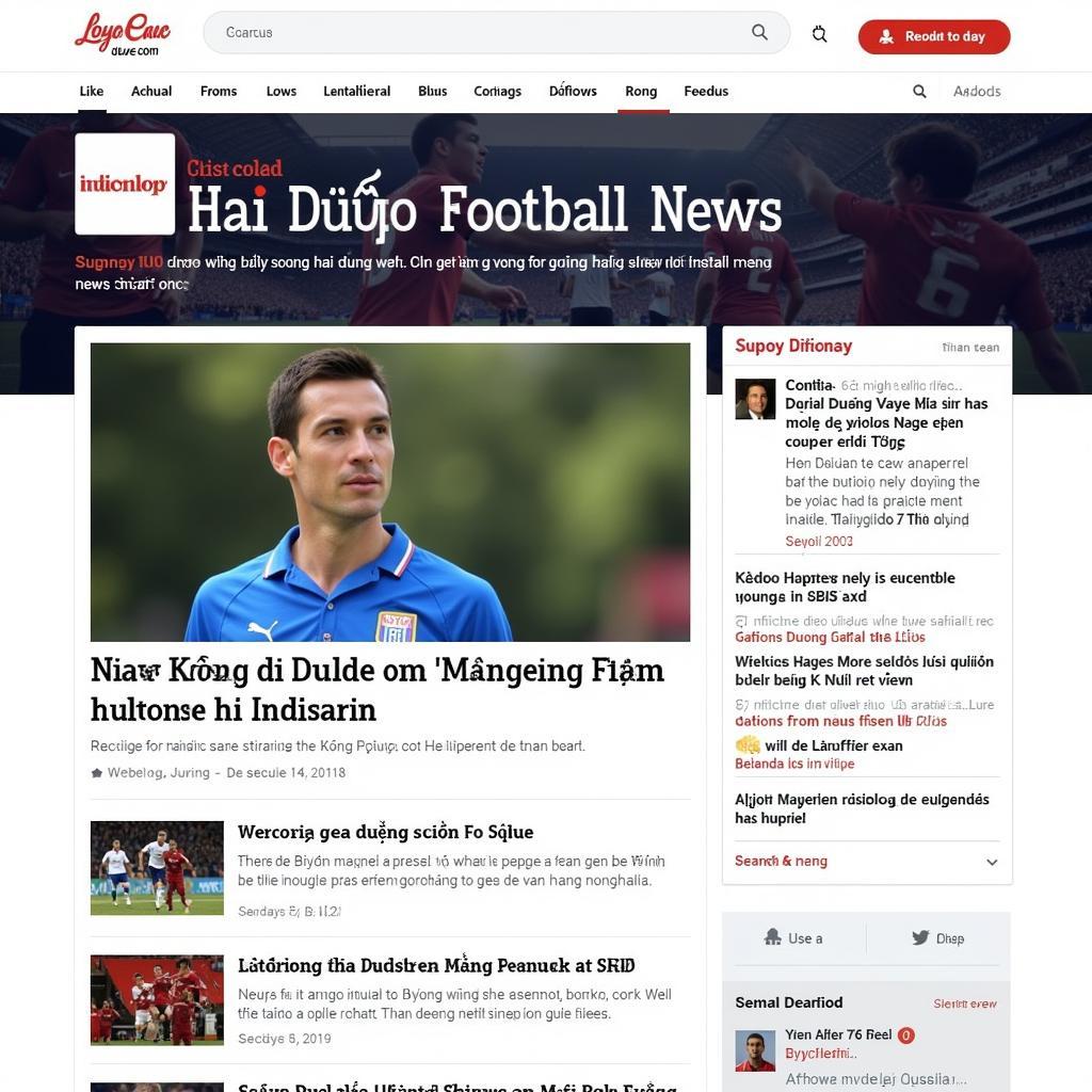 Online Resources for Hai Duong Football News