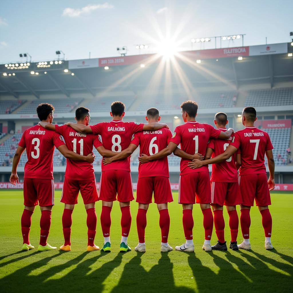 Hai Phong FC squad photo 2023