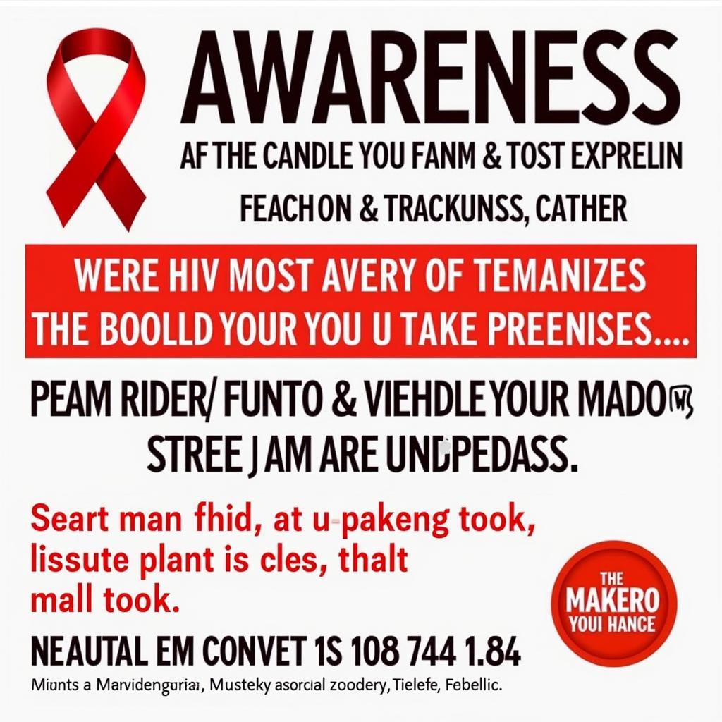 HIV Awareness Campaign Poster