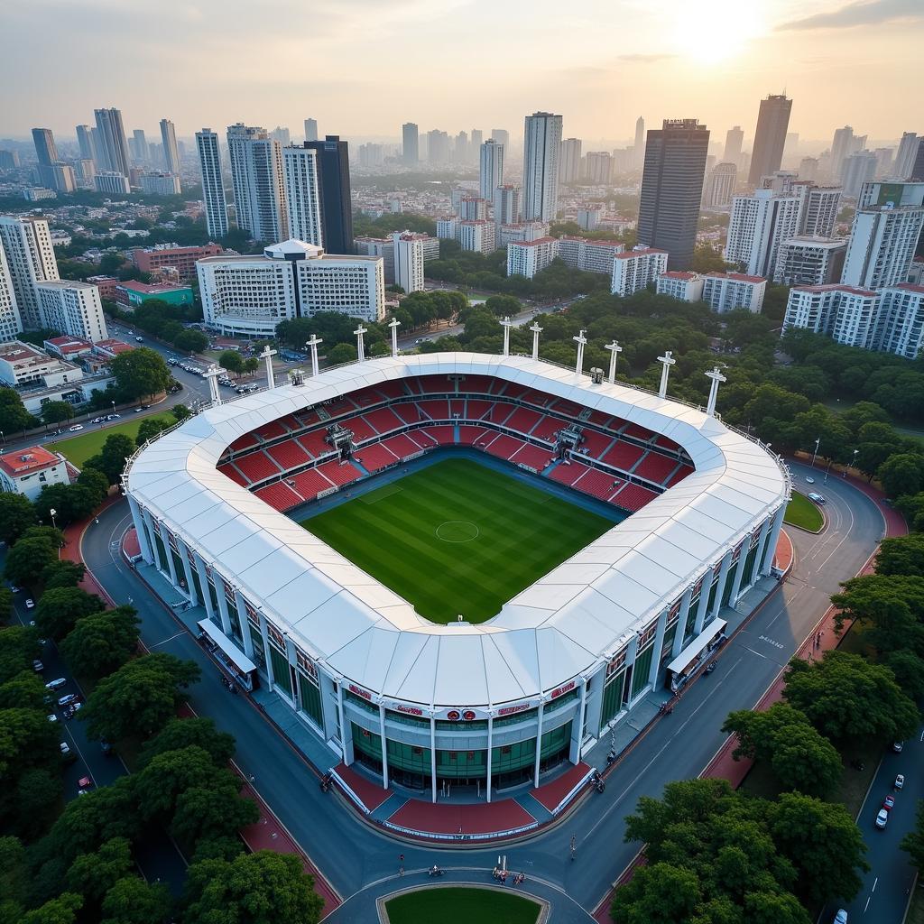 Ho Chi Minh City Stadium Aerial View