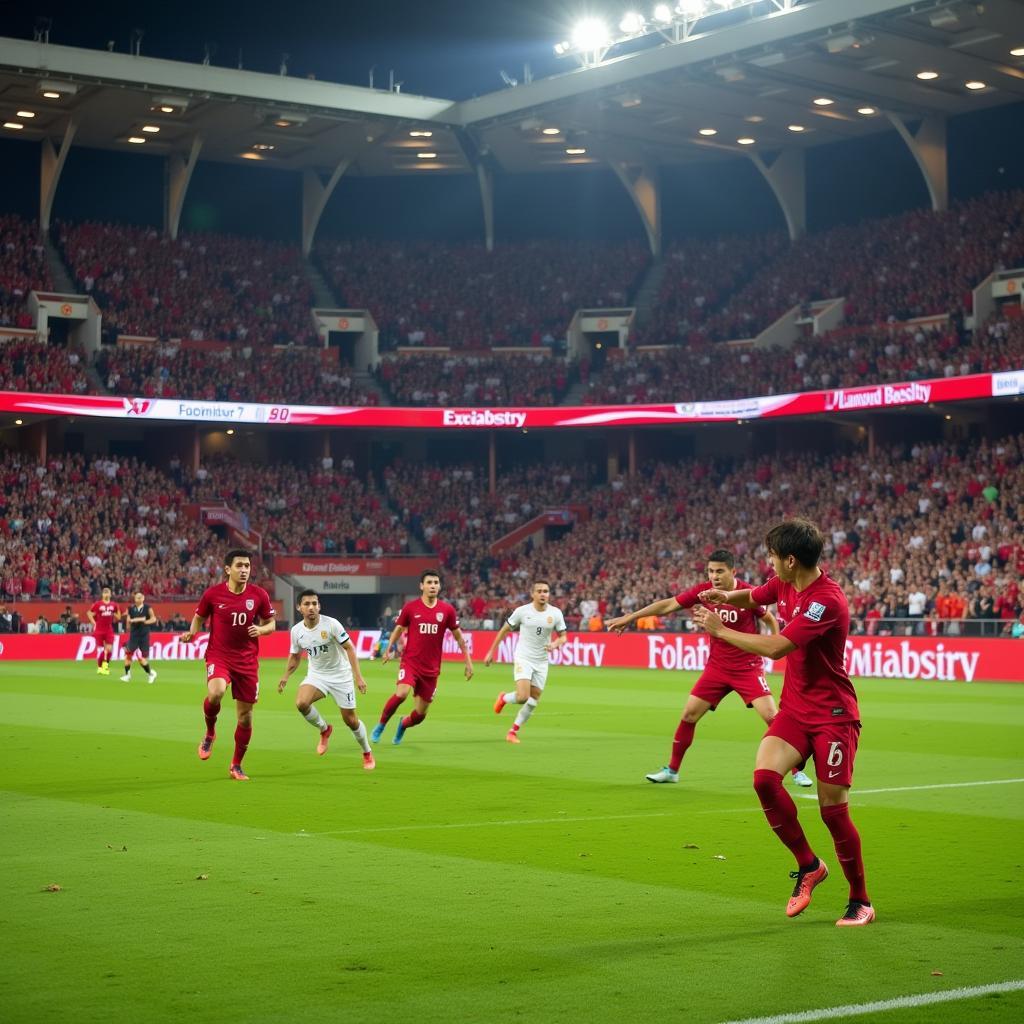 Indonesian national team playing