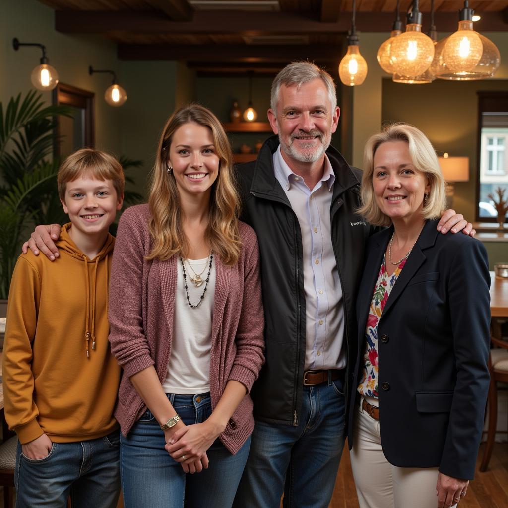 Erling Haaland and his Family at a Gathering