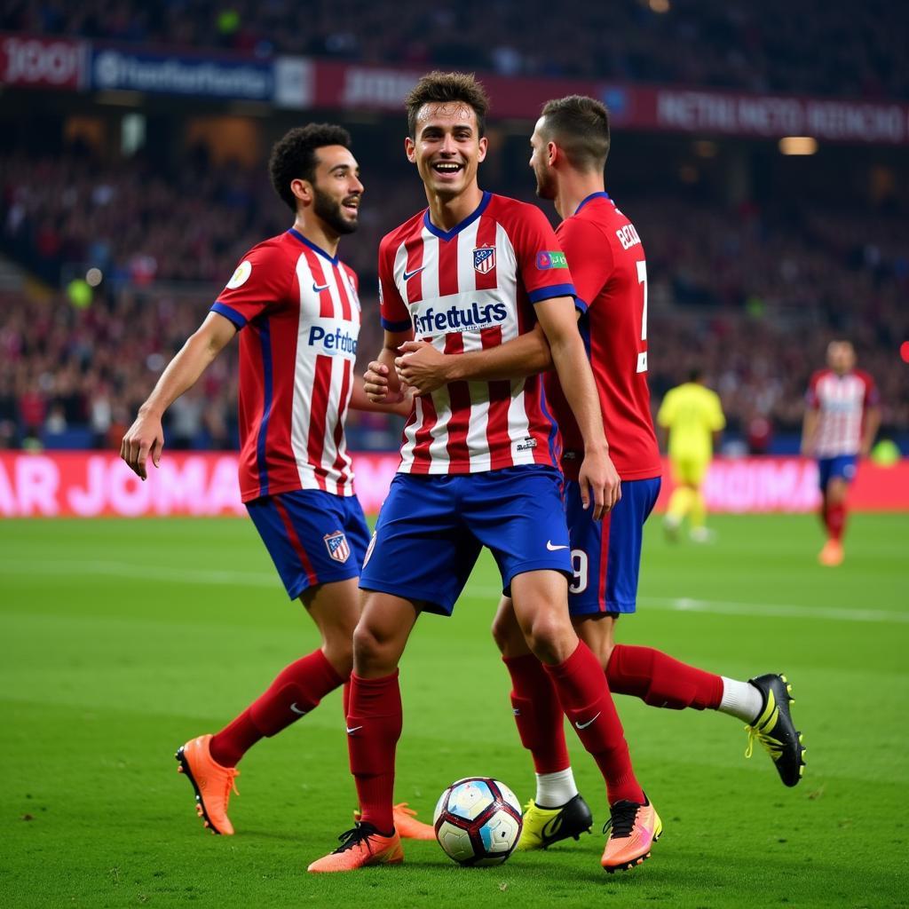 Joao Felix in Atletico Madrid Jersey