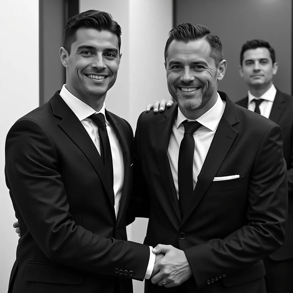 Jorge Mendes with Cristiano Ronaldo