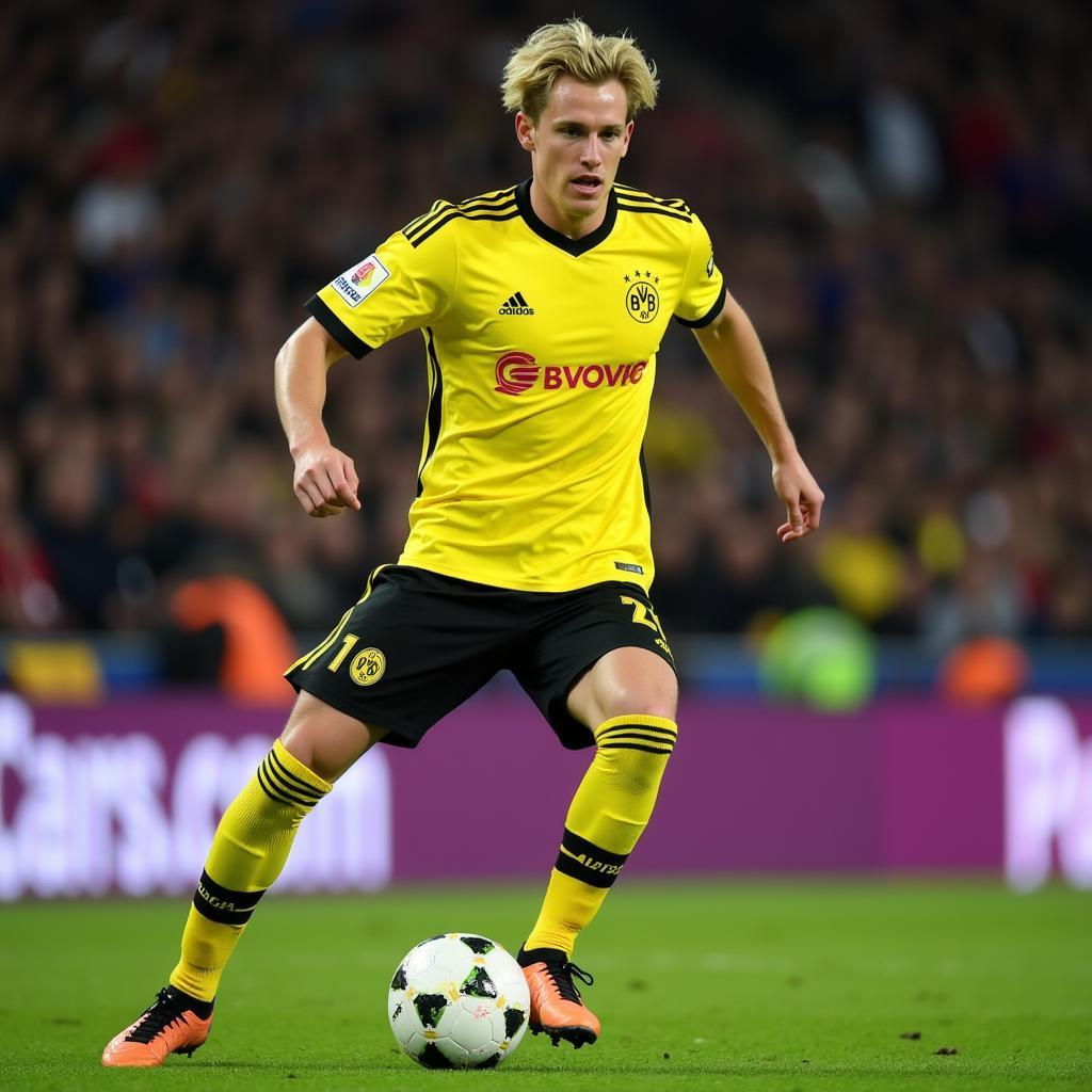 Julian Brandt in action for Borussia Dortmund