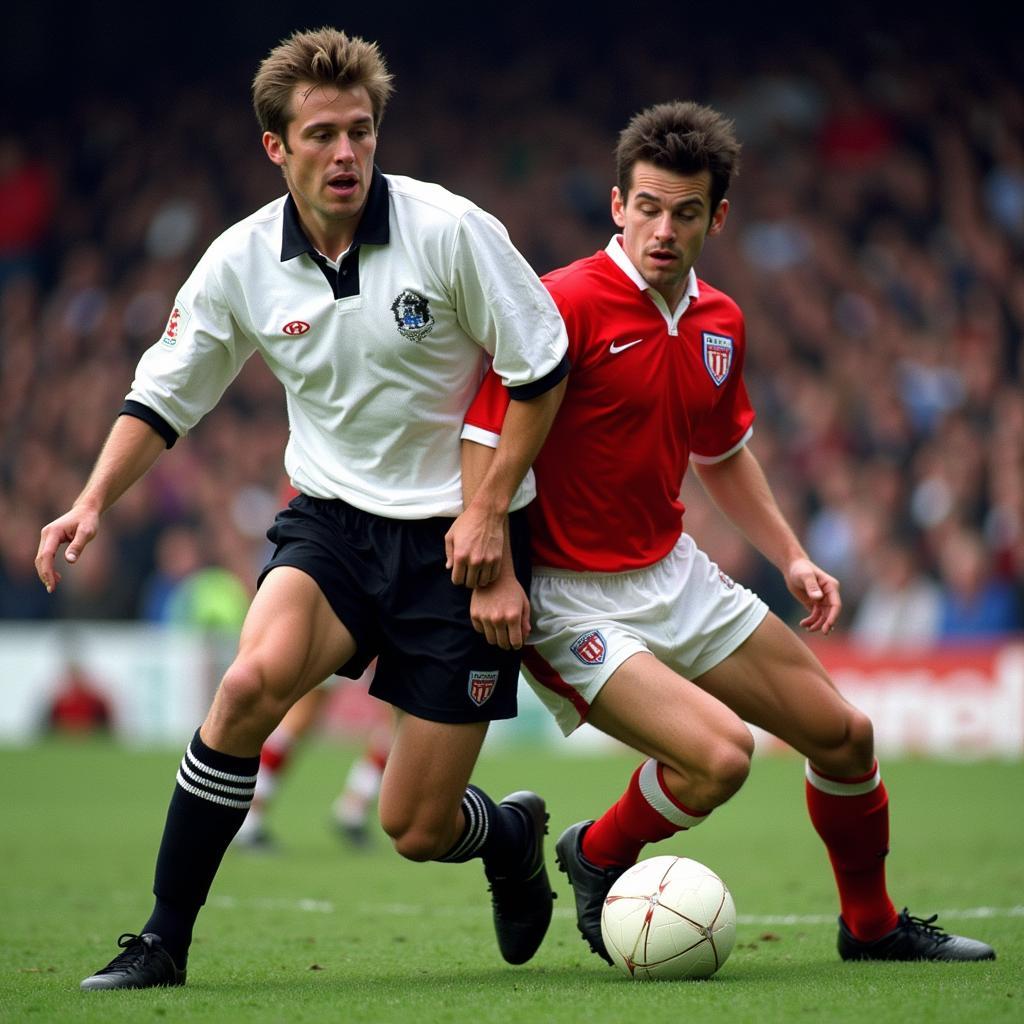 Roy Keane and Alf-Inge Haaland clash