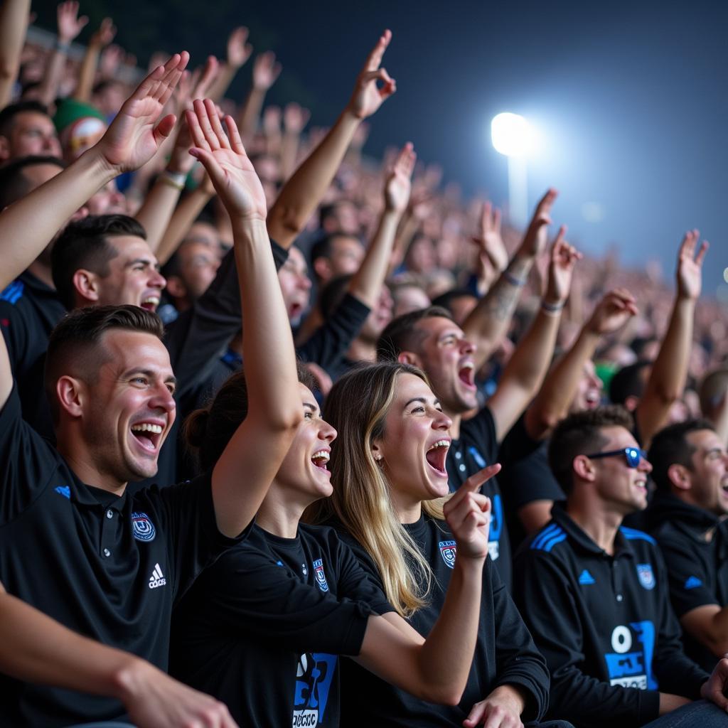 KRC Genk Fans Celebrating a Goal