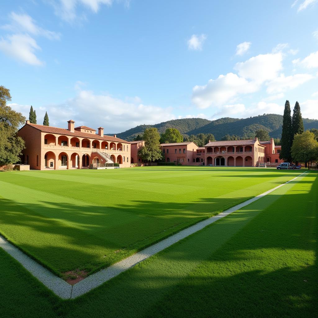 La Masia academy exterior view