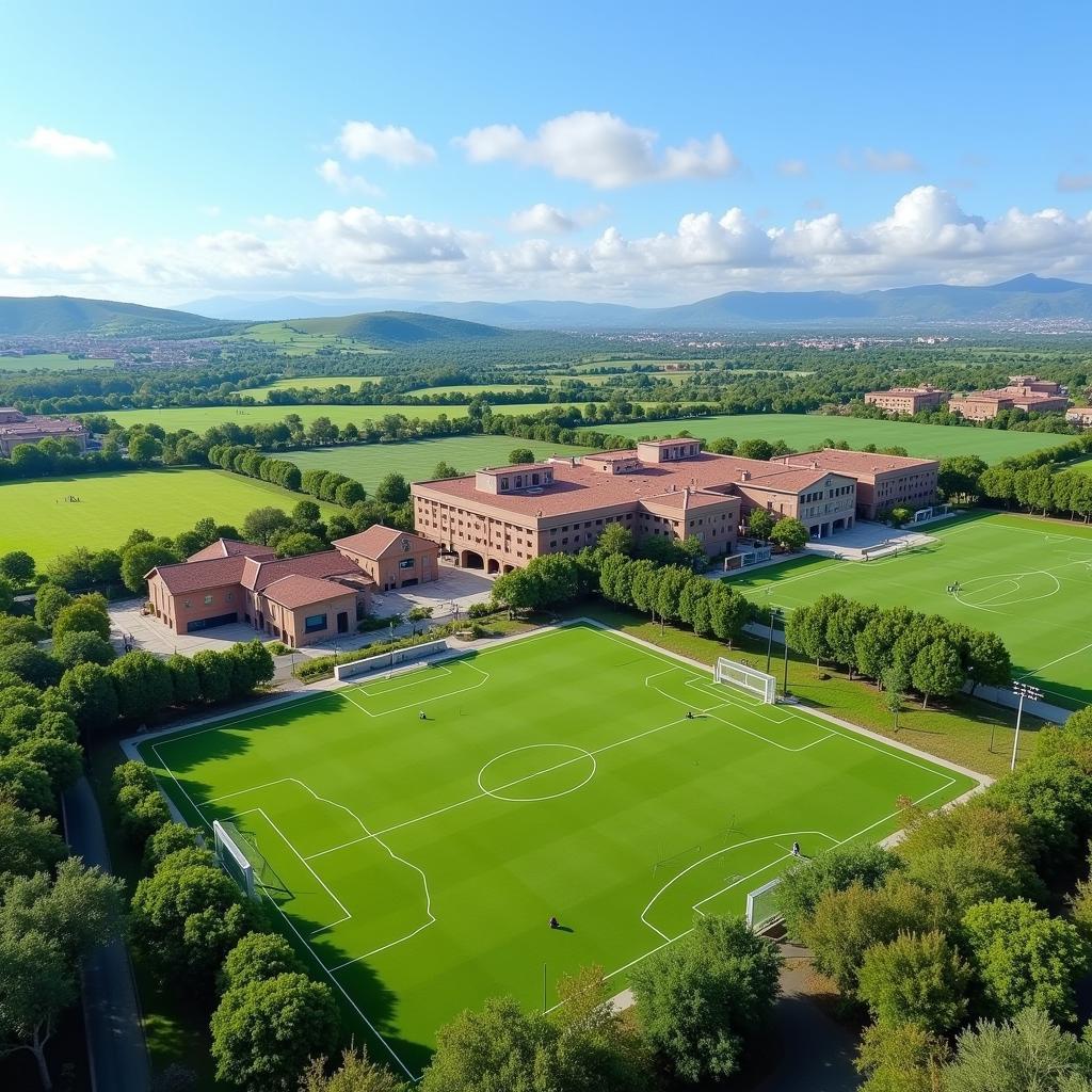 Exterior view of La Masia Academy