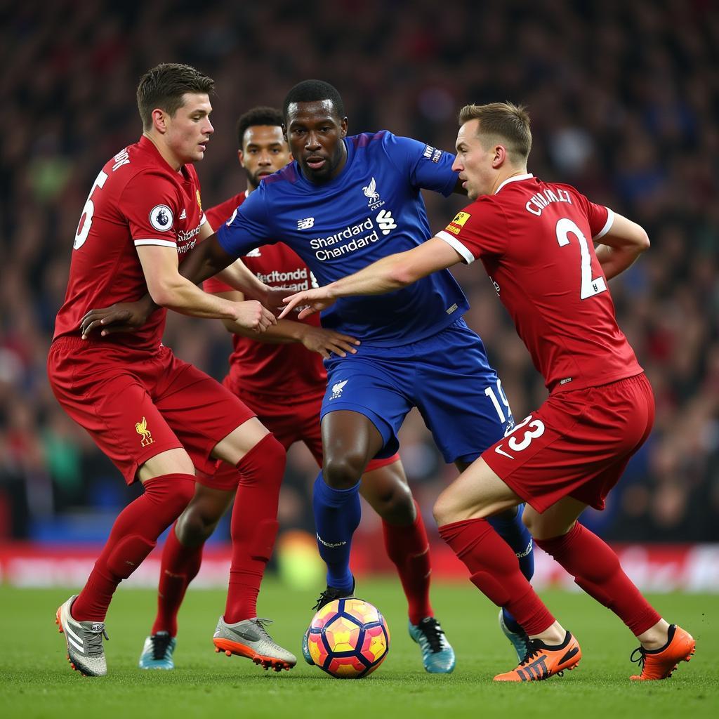 Liverpool Players Executing a High Press