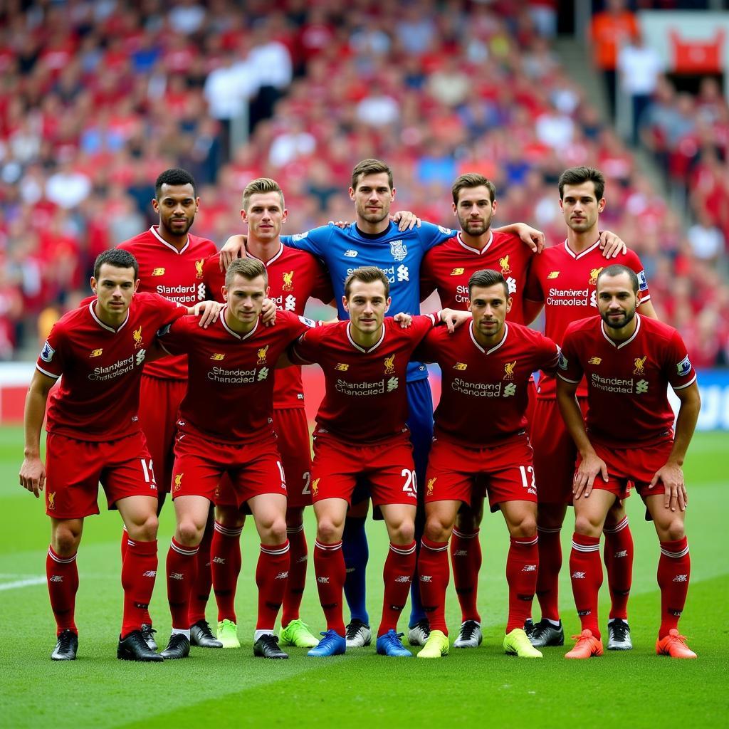 Liverpool squad photo from 2010