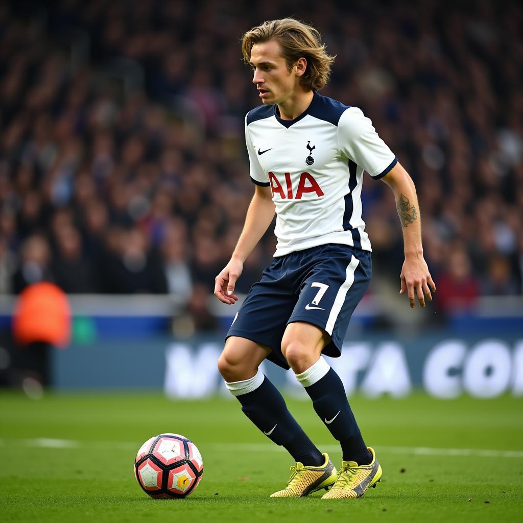 Luka Modric during his time at Tottenham Hotspur