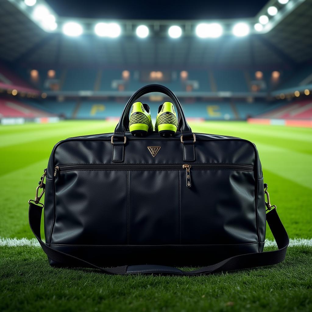 LV Holdall Bag for Football Boots at Stadium