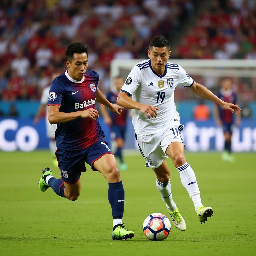 Mac Hong Quan showcasing his dribbling skills during a match