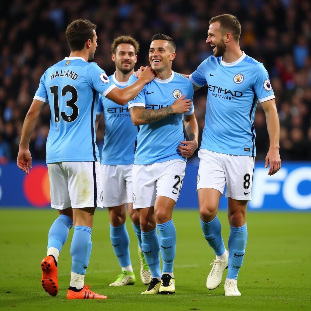 Manchester City Goal Celebration