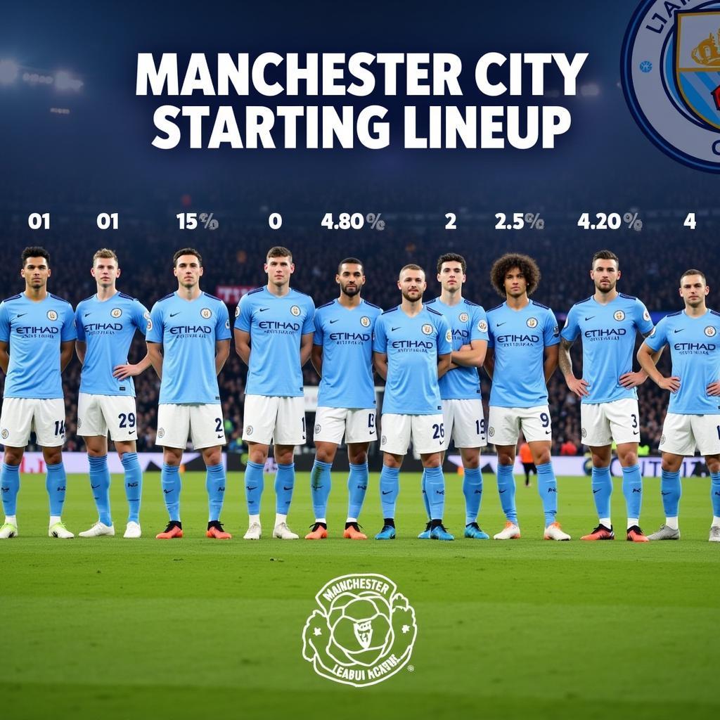 Man City Squad 2019 Lineup Photo