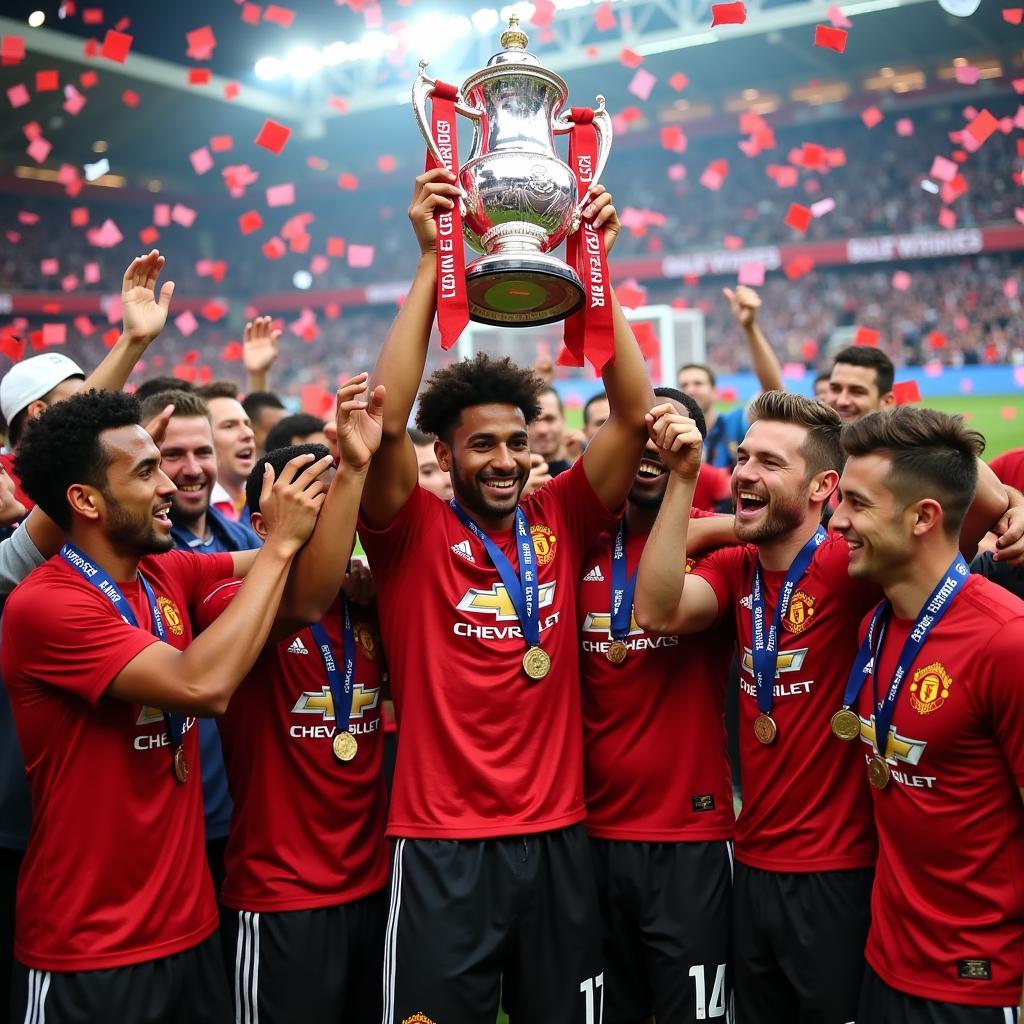 Manchester United 2016 FA Cup Celebration