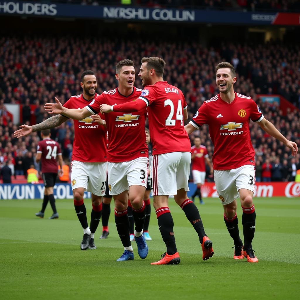 Modern Manchester United Celebration