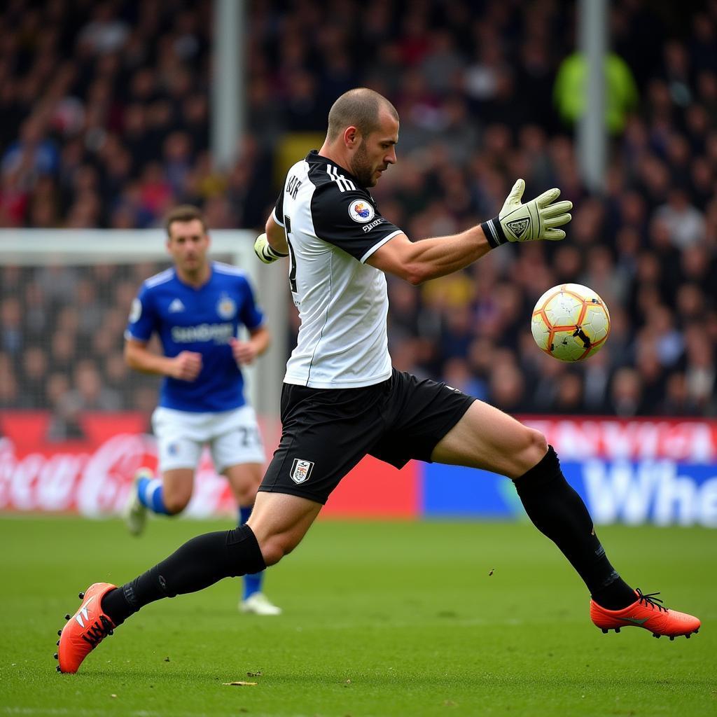 Mark Schwarzer in action for Fulham