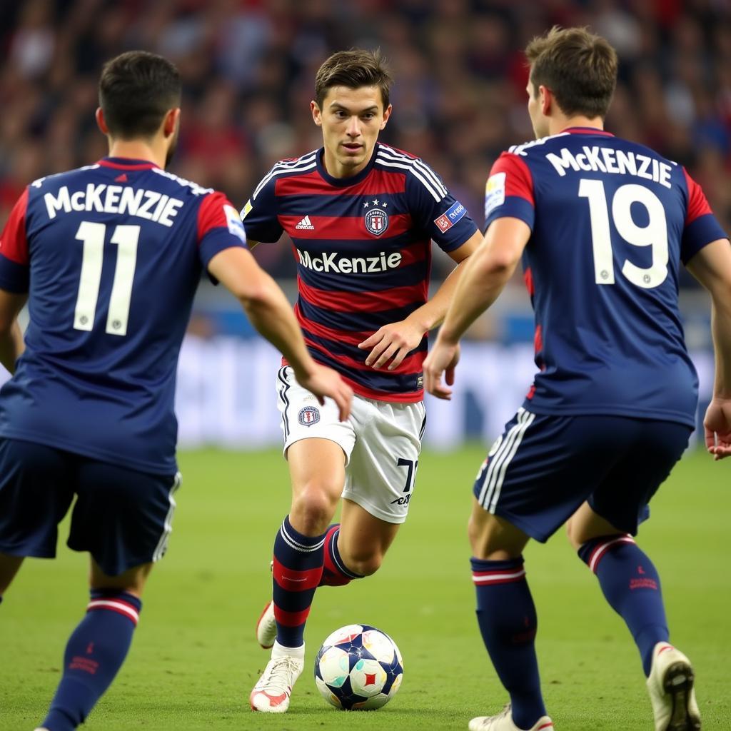 Young McKenzie midfielder showcasing his skills during a match