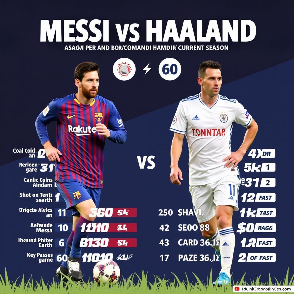 Messi vs. Haaland Performance Analysis