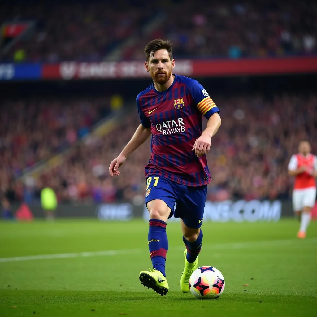 Lionel Messi trên sân cỏ