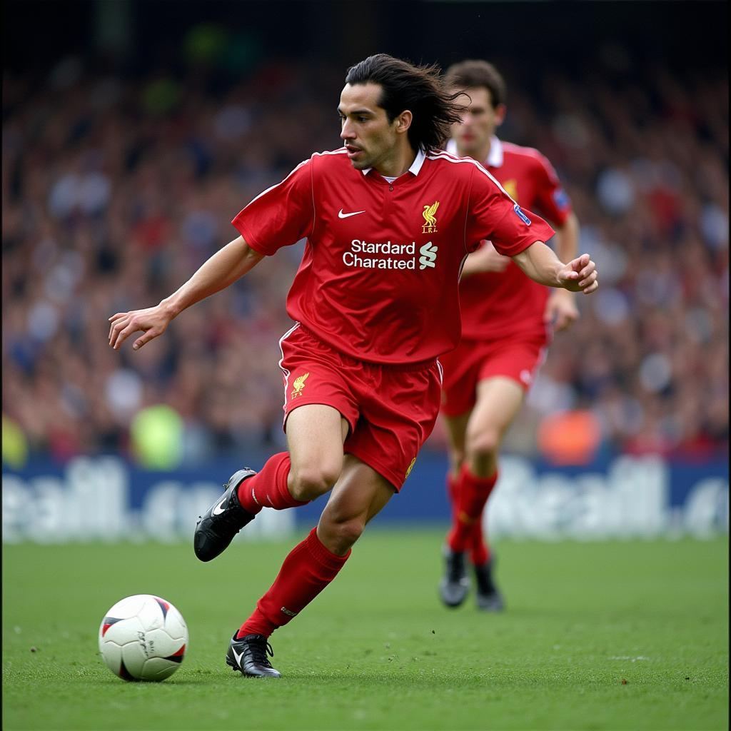 Milan Baros during his Liverpool days