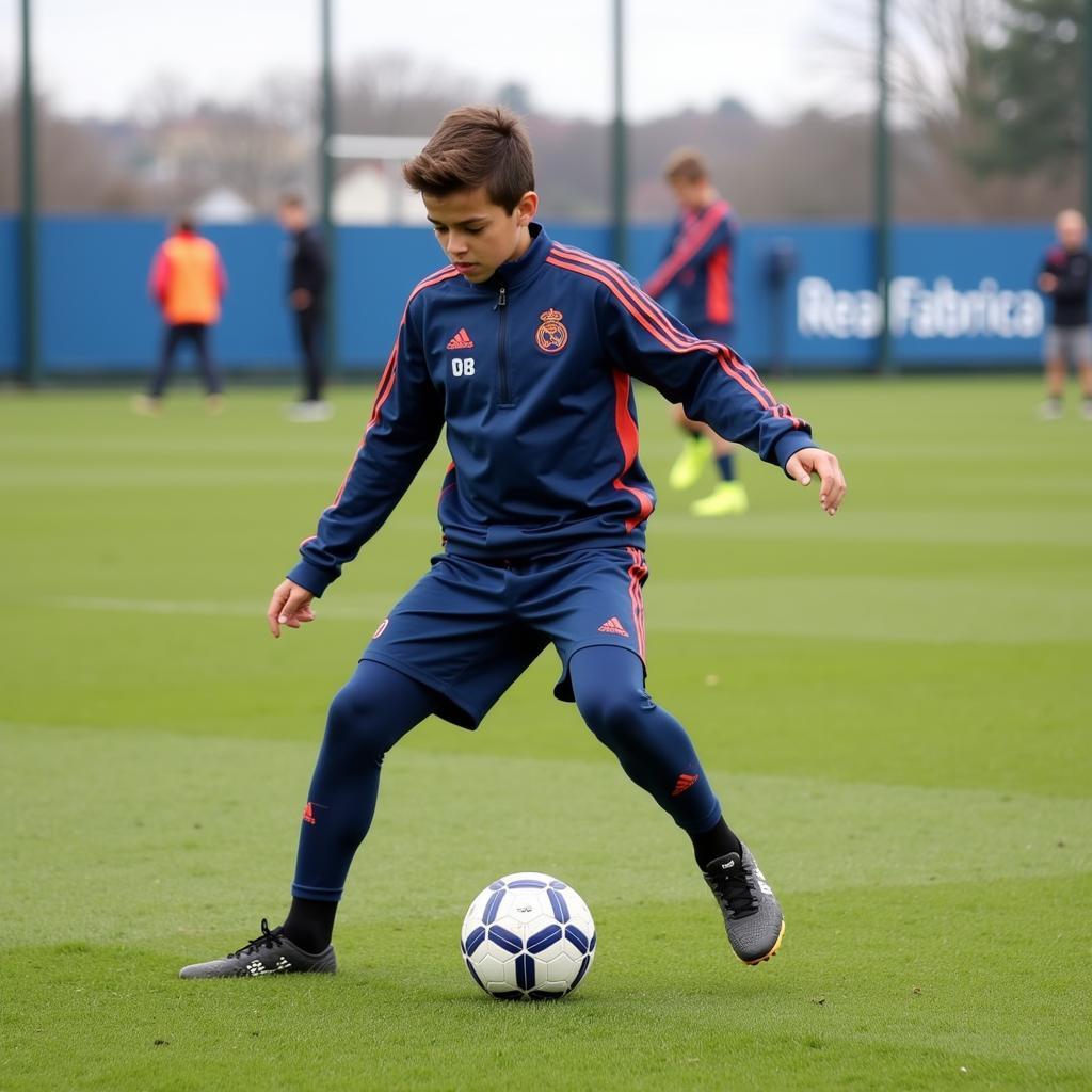 Nacho Fernandez in Real Madrid Youth Academy