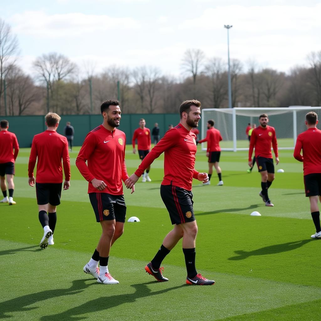 New Manchester United Signings Training