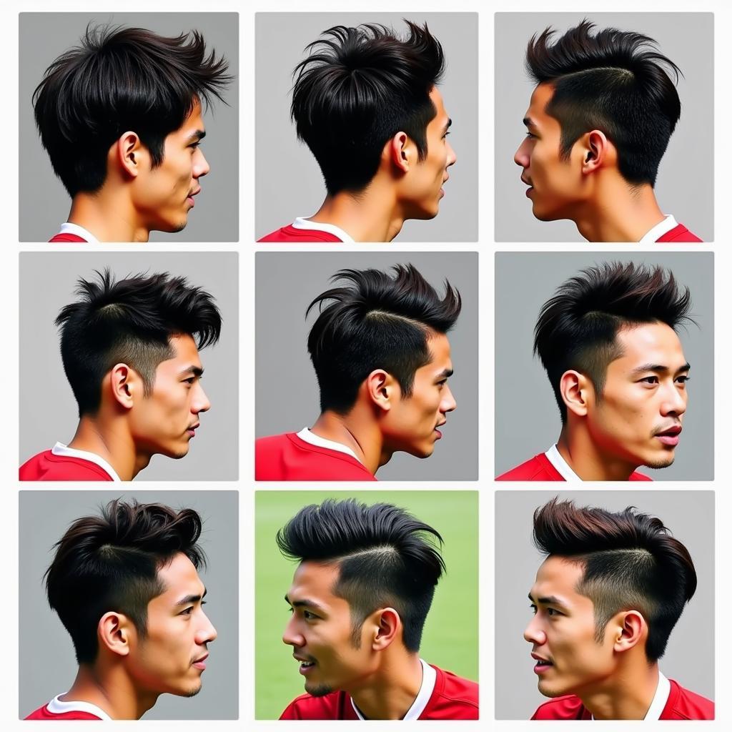 Nguyen Cong Phuong Hairstyle Evolution