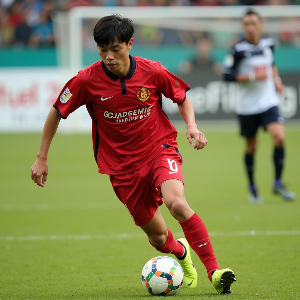 Nguyen Cong Phuong in action for Sint-Truidense V.V.