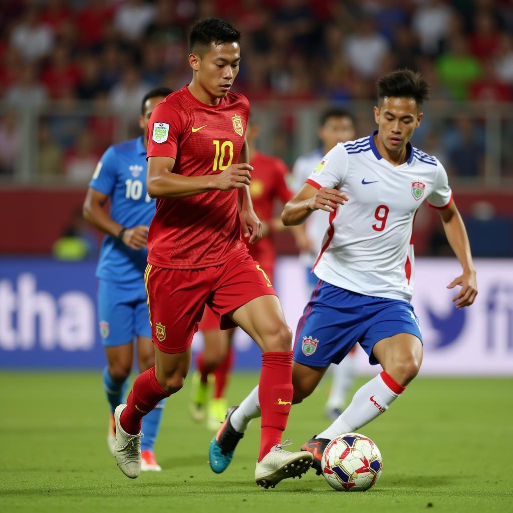 Nguyen Quang Hai Orchestrating Attack at SEA Games 30