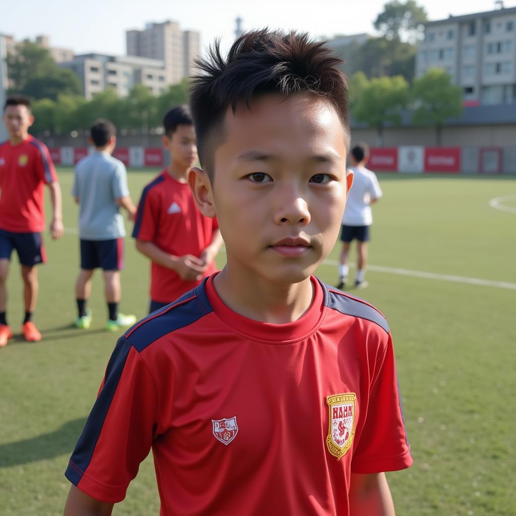 Nguyen Tuan Anh in his youth career