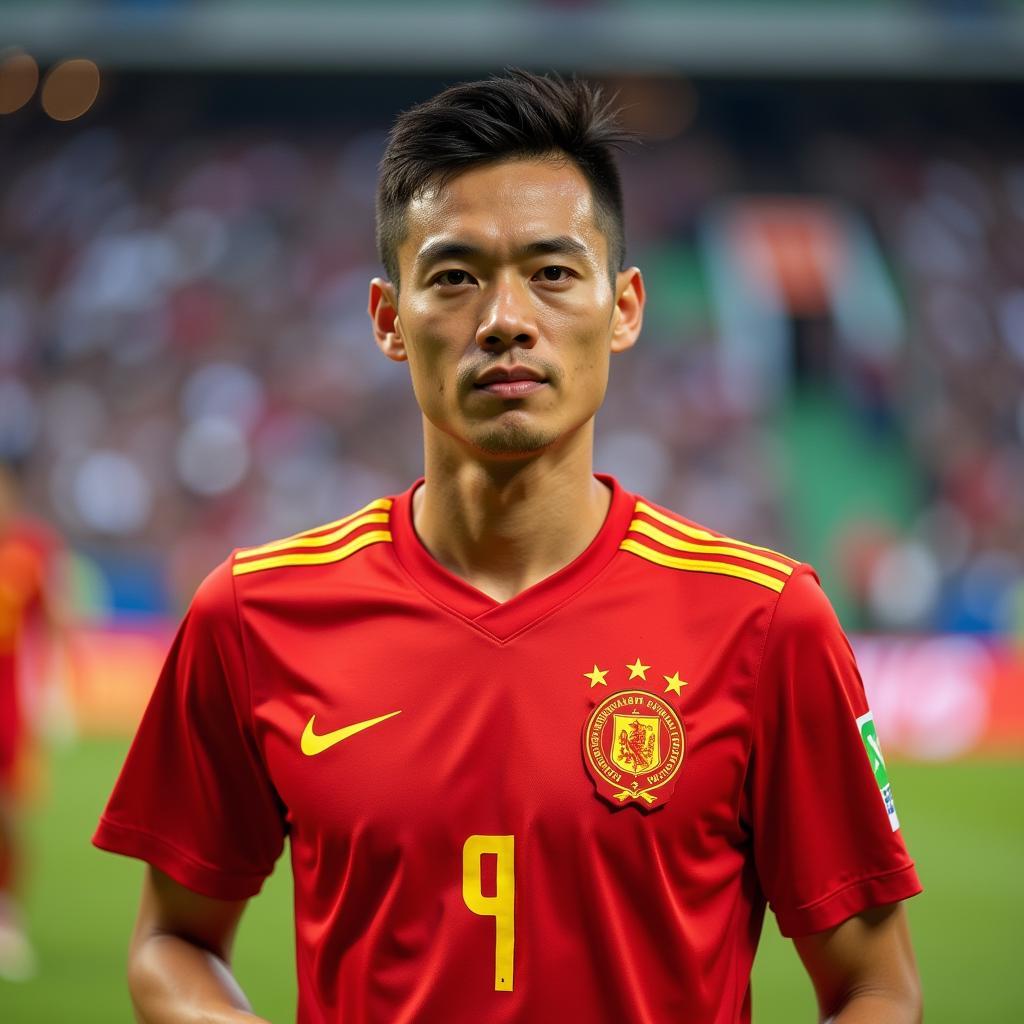 Nguyễn Văn Bakel Representing the Vietnamese National Team