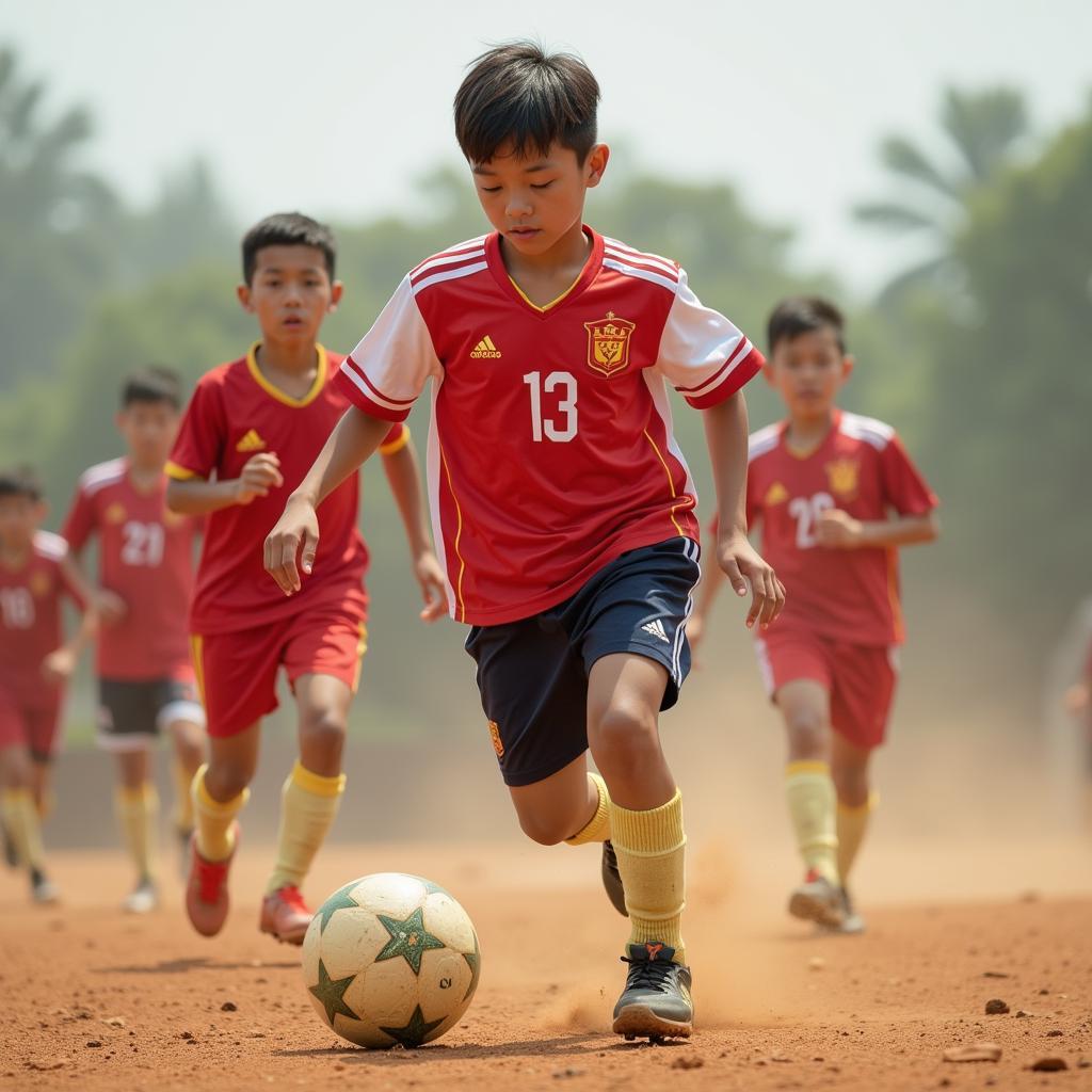 Nguyen Van Sang during his youth career