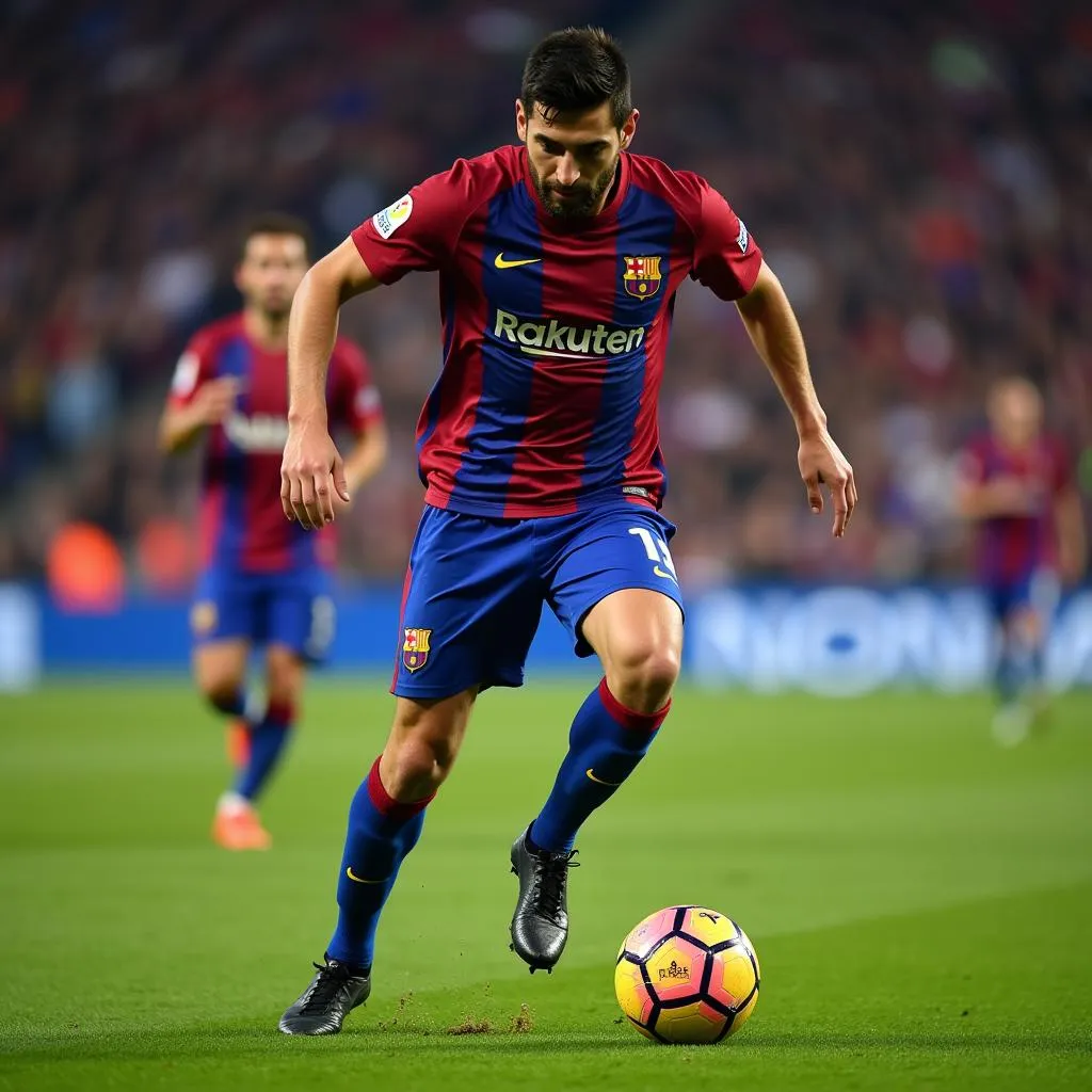 Gerard Pique in Nike Tiempo Legend 9 Elite