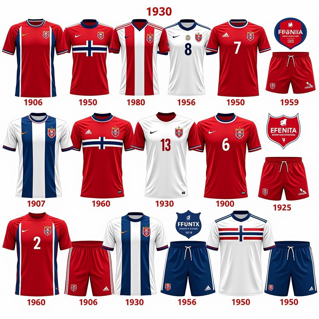 Norway National Team Historical Kits