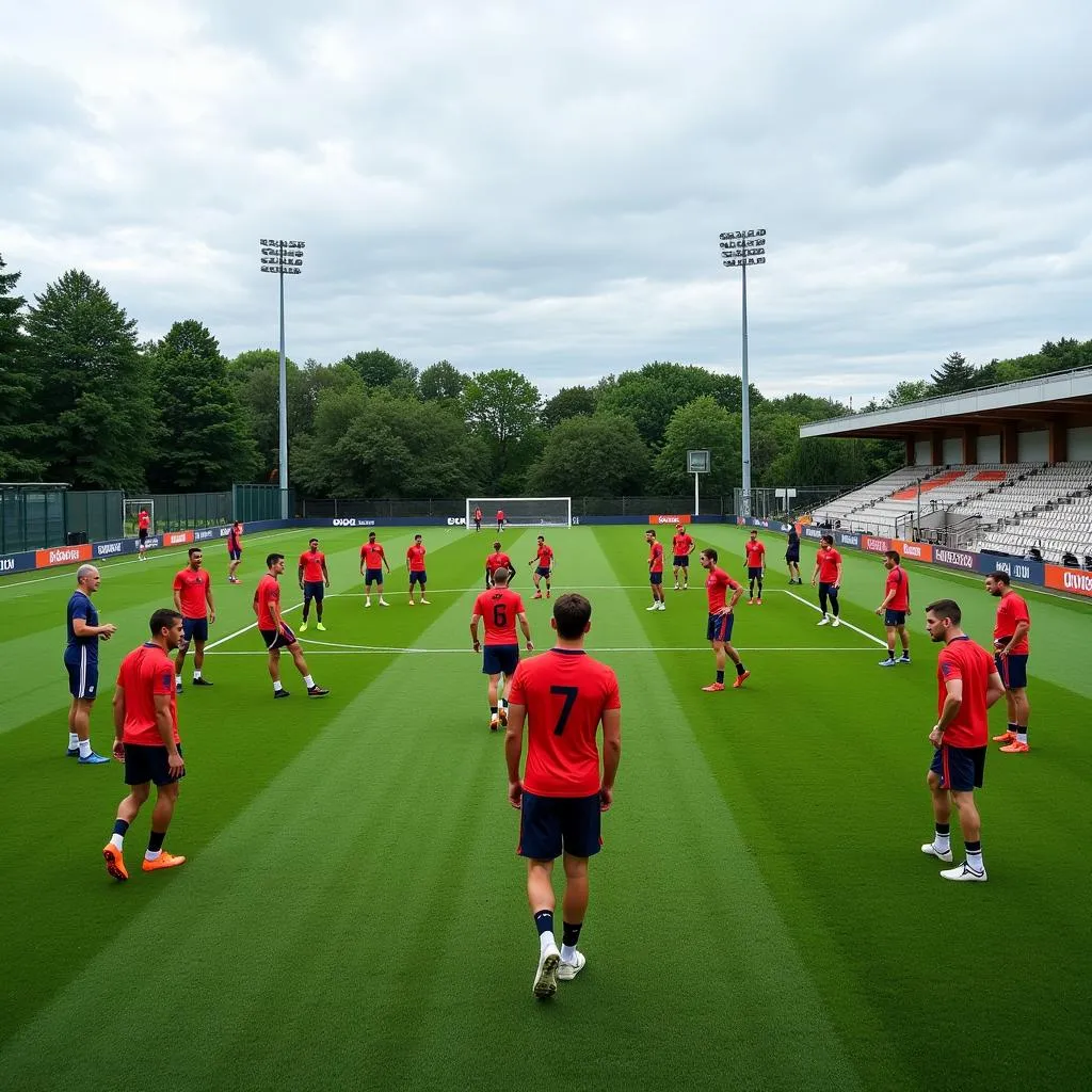 Norwegian national team training session