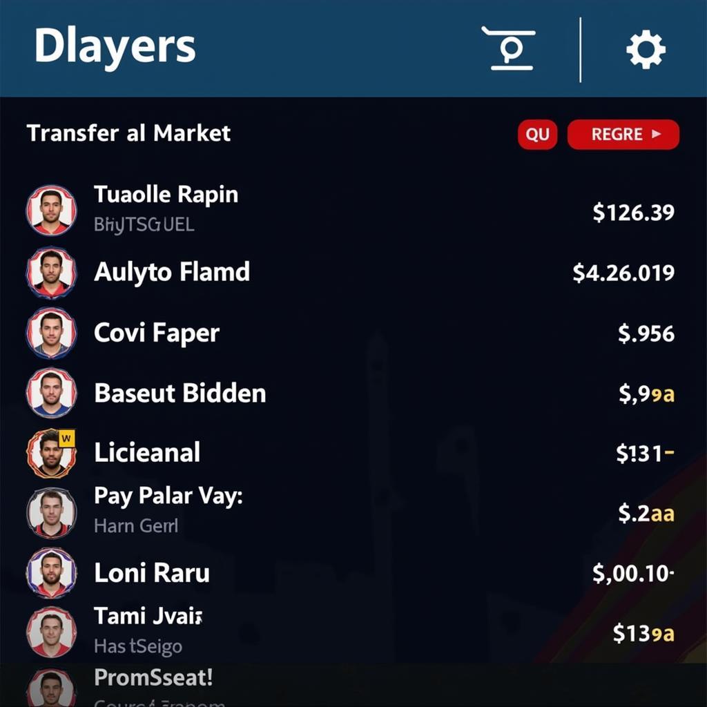 The dynamic transfer market in PES Mobile