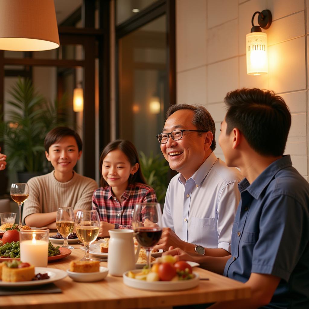 Phan Van Duc with his family