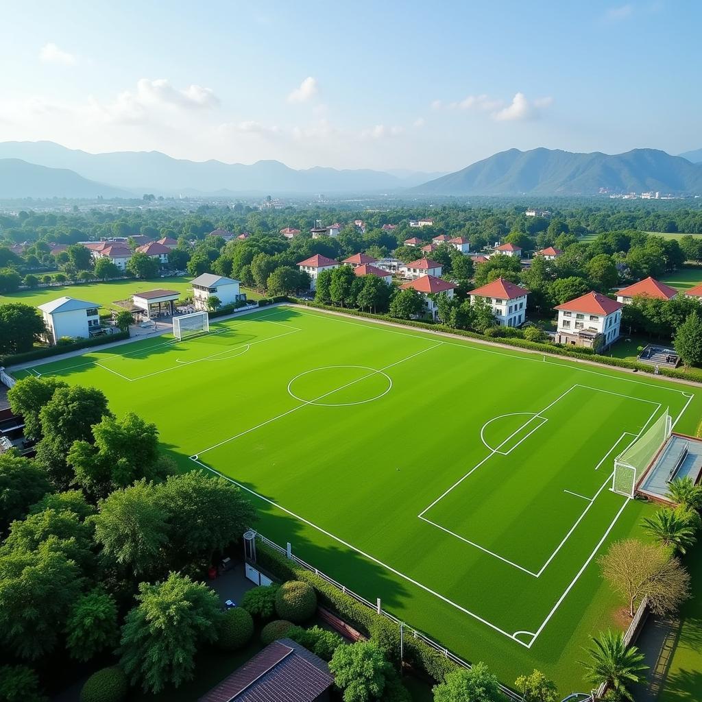 A modern football training facility in Phu Yen province