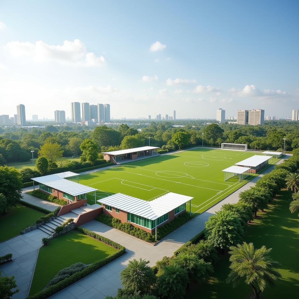 Modern football training facilities in Phu Yen