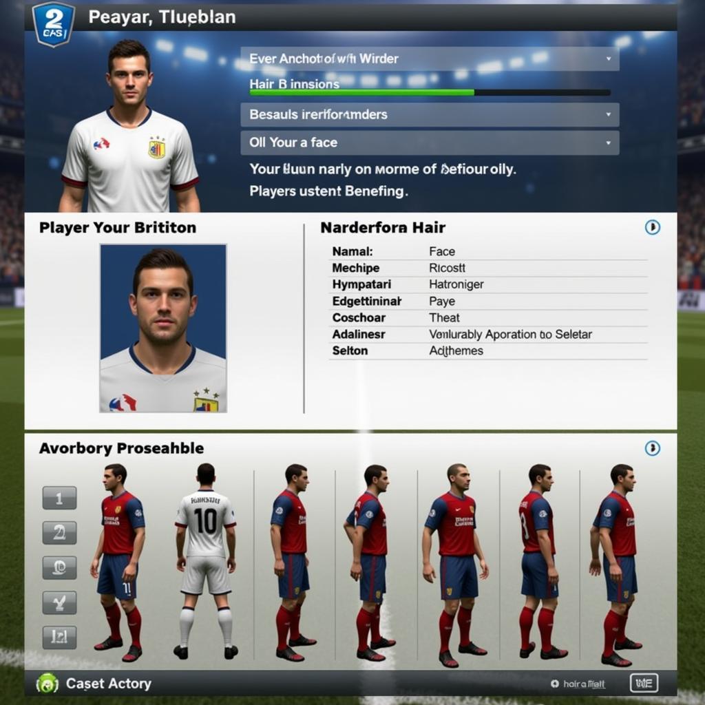 customizing the appearance of a player in PES 2013